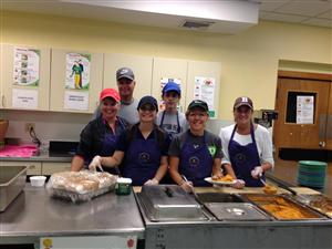 WLC Freshman, Nick Kennedy, at the Community Kitchen in Keene 